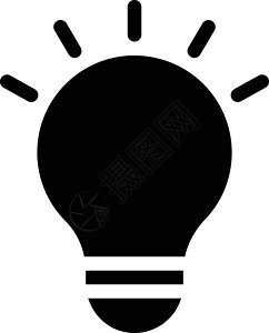 创造性灯泡商业专注插图照明黑色活力网站创新技术背景图片