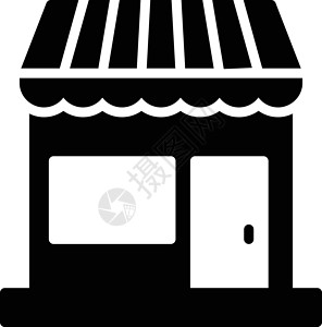 店铺零售黑色商业市场销售窗户城市网络建筑插图背景图片