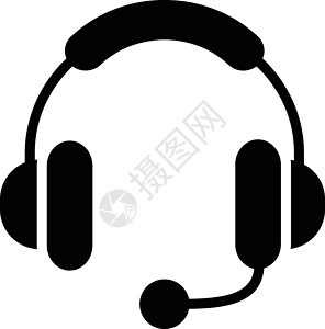 耳机麦克风娱乐音乐立体声插图耳朵扬声器服务技术打碟机背景图片