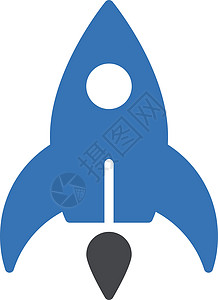 商业发射火箭飞船宇宙艺术插图旅行技术卡通片火焰背景图片