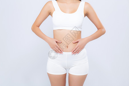 美体饮食 随心所欲地与世隔绝女孩组织重量腰部腹部女士营养躯干运动内衣背景图片