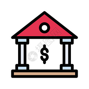 货币投资商业金融法院插图柱子银行业建筑学建筑贷款背景图片