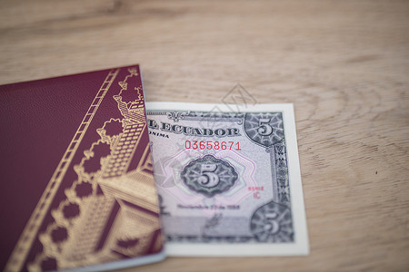 部分在瑞典护照内存放的厄瓜多尔5个外国人法案欧洲联盟高清图片素材