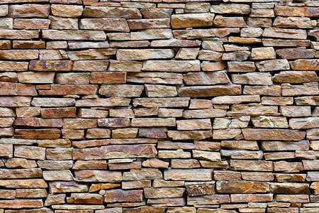 墙的纹理是用沙石和高分辨率划线的材料力量石工鹅卵石建筑学岩石马赛克花岗岩石墙石头背景图片