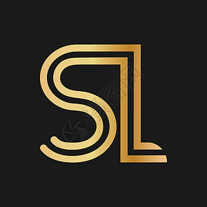 goldenGolden Hue中的大写字母 S 和 L L设计图片