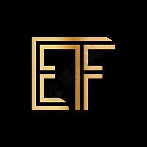 golden上写字母E和F的Golden Hue中设计图片