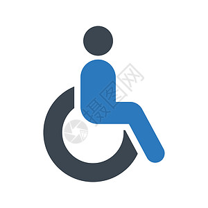 病人按钮车轮运输医院障碍街道人士网络轮椅插图背景图片