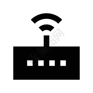 路由器宽带互联网民众天线商业插图网络网关白色技术背景图片