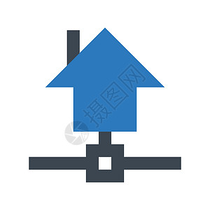 家居演讲技术插图按钮令牌质量安全控制自动化徽章背景图片