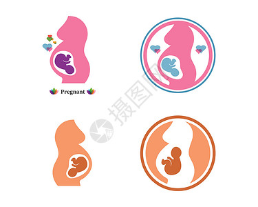 孕妇图标美女孕妇矢量 ico妈妈母性插图女士医院孩子妇科女孩叶子妻子设计图片