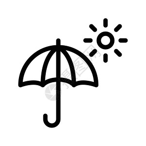 太阳假期插图季节艺术旅行阳伞安全海滩遮阳棚背景图片
