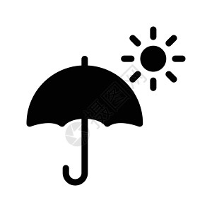 太阳旅行阳伞安全季节插图遮阳棚艺术假期海滩背景图片