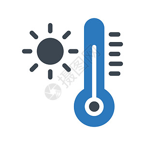 太阳气候科学温度计季节天气红色插图测量玻璃气象背景图片