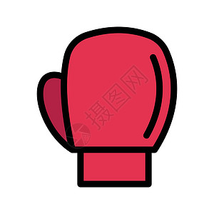 手套竞赛斗争训练插图打印海报锻炼拳头冲孔侵略背景图片