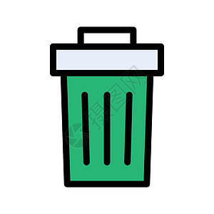 垃圾插图垃圾桶商业篮子环境补给垃圾箱办公室回收网络背景图片