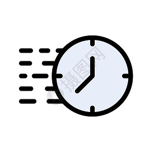 快速快手表滴答速度插图数字小时警报测量圆形日程背景图片