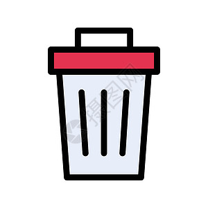 垃圾篮子办公室环境商业插图回收垃圾桶垃圾箱回收站网络背景图片