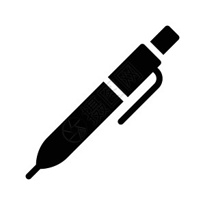 铅笔互联网工具白色书法绘画插图办公室墨水学校按钮背景图片