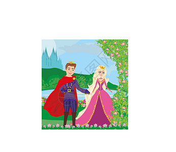 爱群大厦公主和王子 在美丽的花园里横幅大厦圆圈夫妻植物绘画男生建筑学建筑男人设计图片