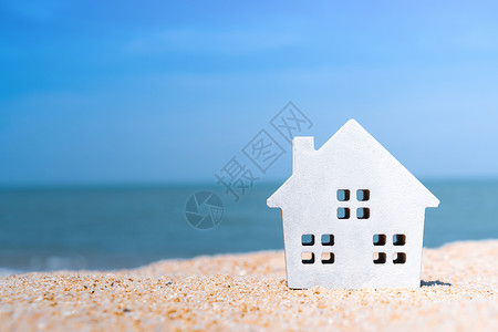 沙滩房子贷款七巧板高清图片
