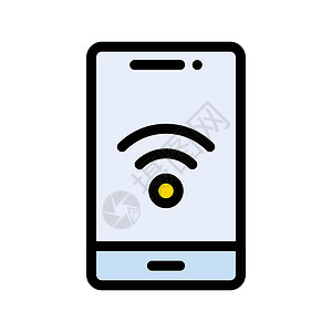 信号网络白色技术插图互联网电话上网酒吧背景图片