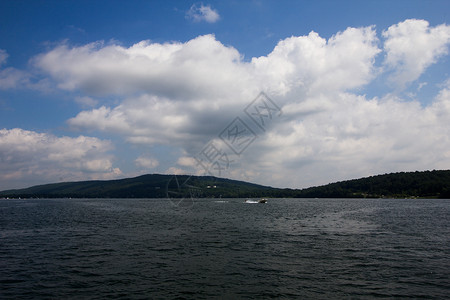 指湖地区 纽约海岸支撑旅行背景图片