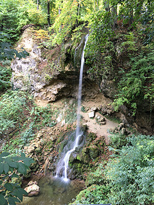 安娜·斯泰山洞瀑布背景图片