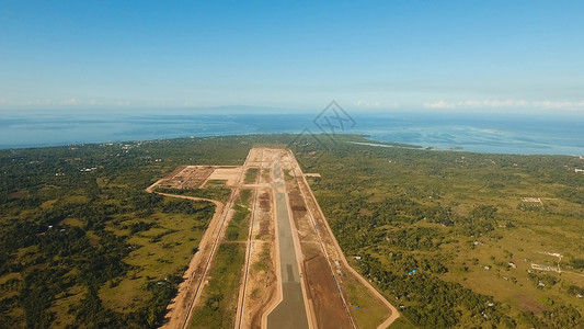 建造一个新的机场候机楼 菲律宾 博霍尔 潘格劳高清图片