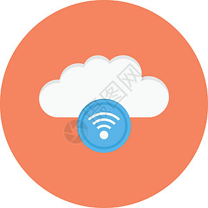 网云互联网电脑白色齿轮技术插图网络笔记本电话数据信号插画