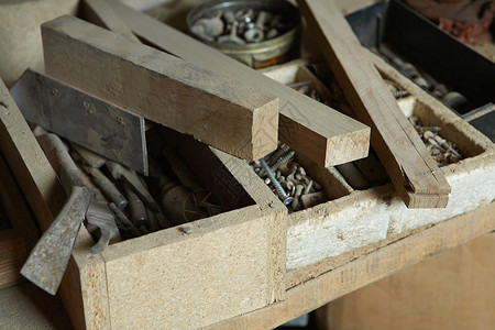 工具 硬脚条框建造工程木匠合金工作金属木工硬件螺栓团体背景图片