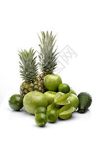 静生摄影青柠剧照绿色菠萝柑桔星星水果食物柚子静物背景图片