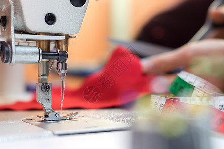 缝纫工具女装设计师机器高清图片