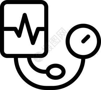 血压血压机压力字形诊断图标设备医疗仪器插图测量高清图片