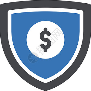 遮罩货币保险银行业硬币金融安全警卫插图商业现金背景图片