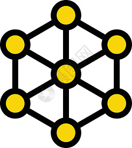 金融结构结构网络物理电子技术科学化学格子矿物工程插图插画