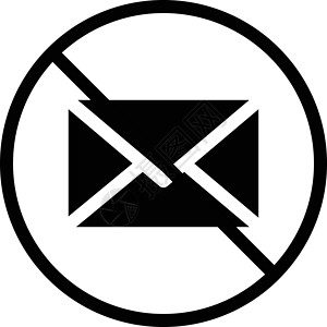 旗帜插图圆形信封警告垃圾邮件电子邮件网络电脑邮件标签背景图片