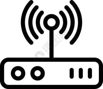 路由器插图上网技术电脑互联网宽带商业电子网关白色背景图片