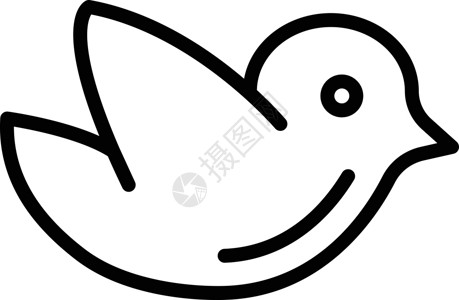 麻雀绘画艺术动物航班翅膀卡通片黑色动物群标识插图背景图片