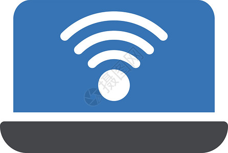 笔记本电脑信号技术黑色互联网网络商业符号屏幕插图背景图片