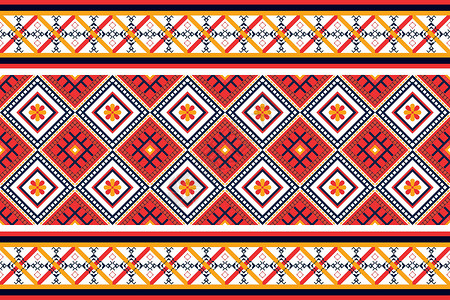 橙色图案的地毯几何设计图案面料民族东方传统刺绣风格窗帘布料服装古董插图衣服地毯正方形纺织品蜡染插画