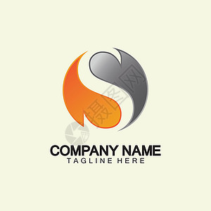 商业企业字母 S 标志设计矢量互联网推广标识字体技术插图标签丝带网络品牌背景图片