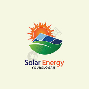 太阳太阳能标志设计模板 太阳能技术标志设计圆圈公司活力商业叶子玻璃网络品牌创新标识背景图片
