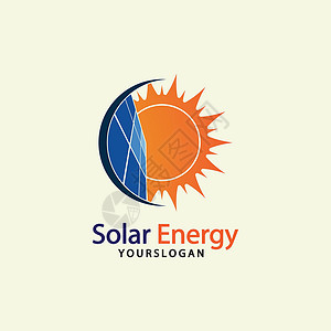 太阳太阳能标志设计模板 太阳能技术标志设计回收活力品牌创新商业标识叶子阳光生态力量背景图片