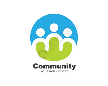 创建幸福社区领导 社区 社会和公司标志图标 vecto女士会议团结团队身份联盟商业多样性网络合伙设计图片
