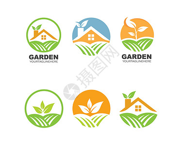 品牌农业农场和花园标志矢量 ico农业风景场地工业品牌插图食物草地产品绿色插画