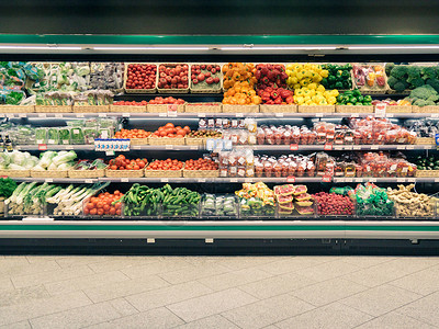 超市货架上新鲜蔬菜商品高清图片素材