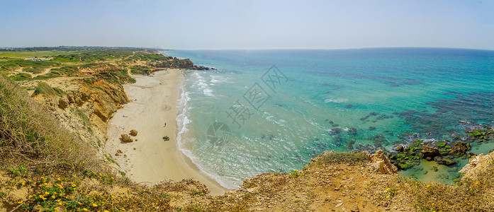 盖多海滩海保留地哈代拉全景高清图片