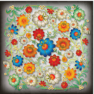 抽象花卉装饰与花滚动曲线墙纸漩涡状绘画艺术装饰品艺术品风格框架春天高清图片素材