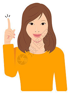 女人大拇指年轻女性病媒说明手势和情感表情微笑快乐化妆品女士上半身眼睛卡通片化身女子头发插画