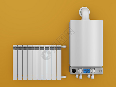 锅炉和散热器背景图片